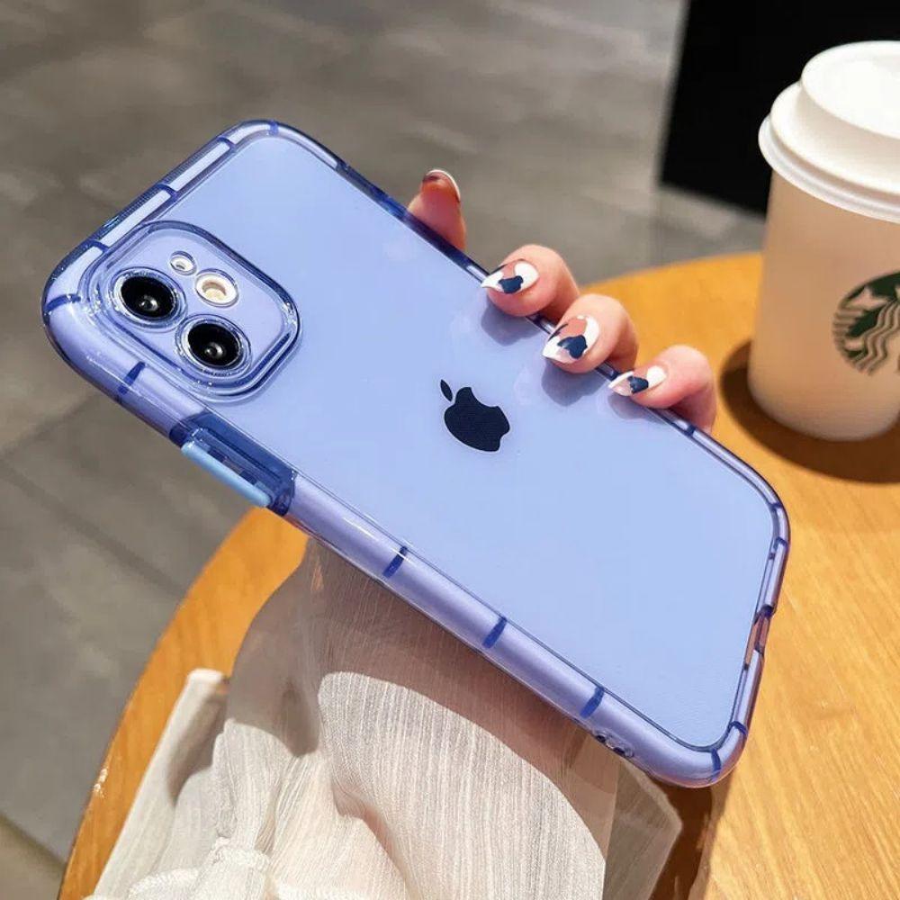 Luxury Fluorescence Phone Case For iPhone 13 14Pro Max 14 Plus Shockproof Clear Soft Silicone Cover Shockproof Thin Transparent Case Drop Protection for iPhone