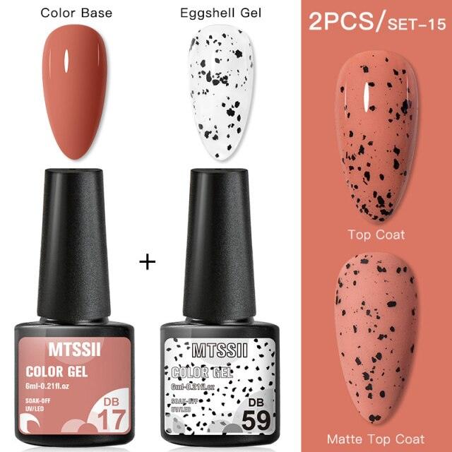 Luxury Gel Nail Polish Permanent Glossy Matte Egg Effect Elegant Stylish Eggshell Design For Women And Lady Nail Gel