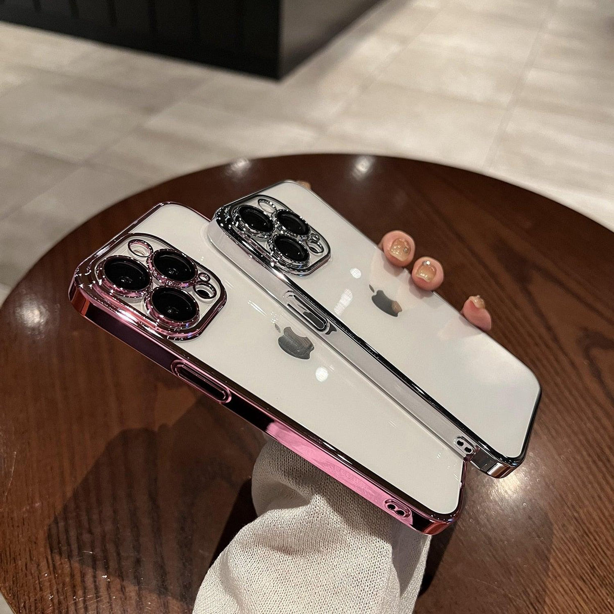 Luxury Square Transparent Case For iPhone 11 Pro Max Mini XR X XS Max 8 7 Plus Silicone Cover Protection Non-Yellowing Shockproof Phone Case for iPhone Elegant Transaprent Design For Iphone