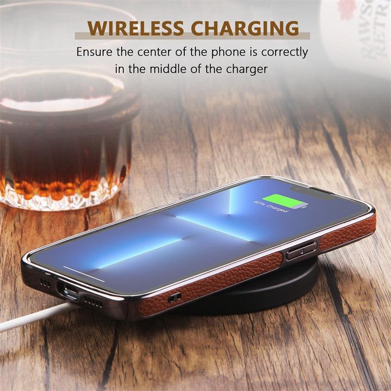 Luxury Texture Leather Case for iPhone 14 Pro MAX Plus Case With Hole Silicone Full Protection Back Cover Thin Flexible Soft Grip Luxury PU Leather Cover Durable Anti-Scratch Full Phone Cases