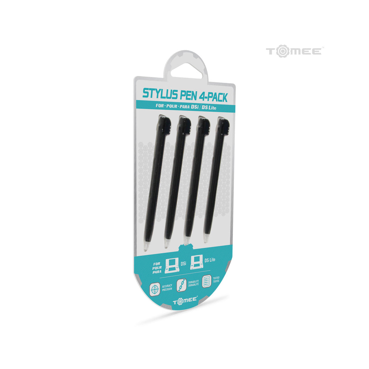 Nintendo DSi / DS Lite Compatible Replacement Stylus Black 4 Pack