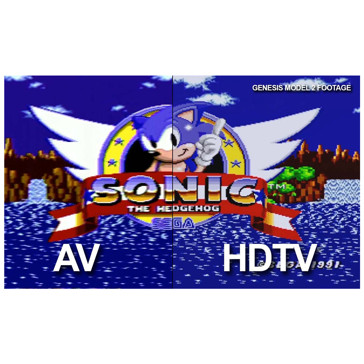 Sega Genesis 1 / 2 / 3 HDTV Cable (Compatible with all Sega Genesis Models)