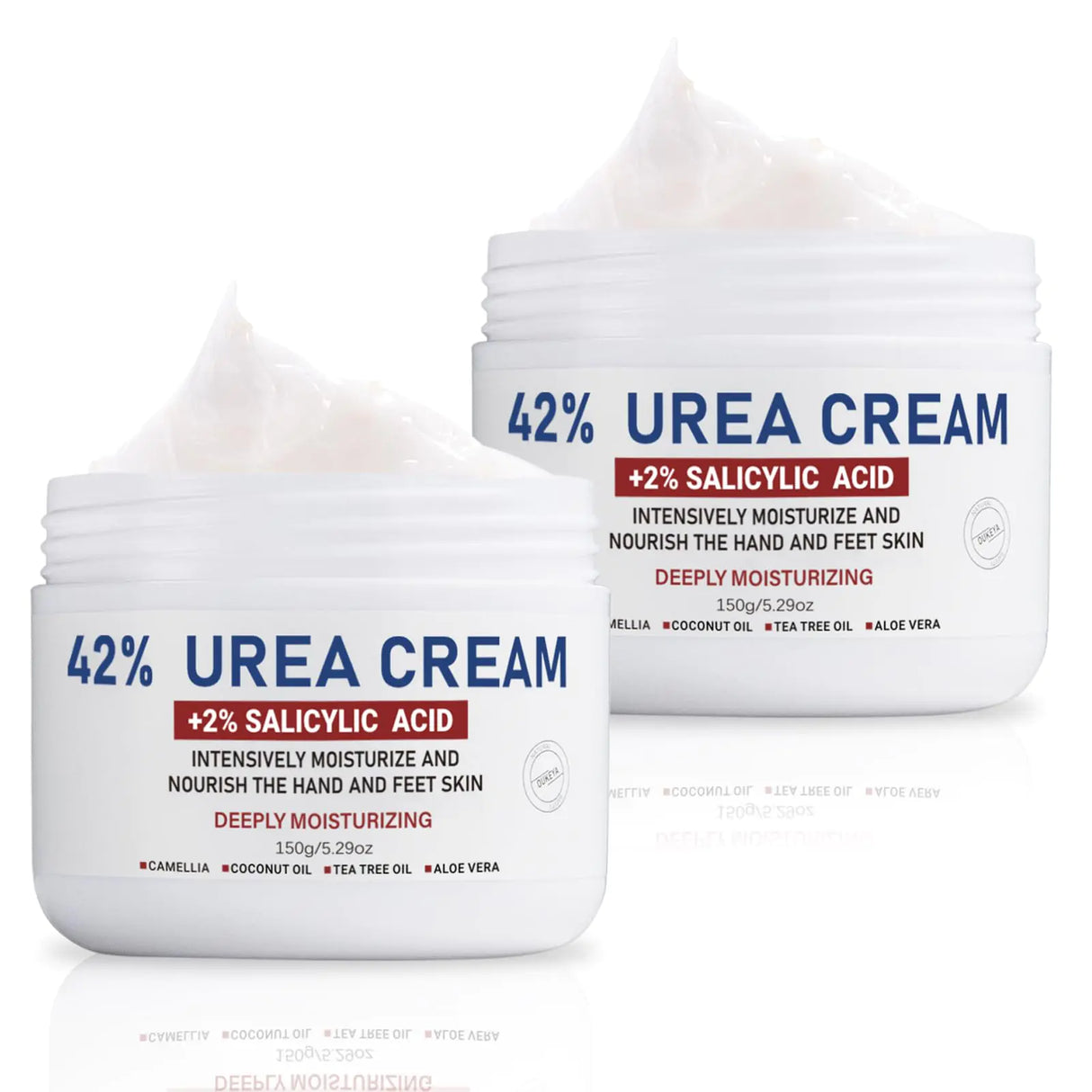 Urea Cream 42% plus Salicylic Acid 2% Net 5.29 Oz for Dry Cracked Feet, Heels, Knees, Elbows, Hands Repair Treatment. Moisturizes and Removes Corns, Calluses, Dead Skin, and Softens Toenails 5.29 Ounce(Pack of 2)