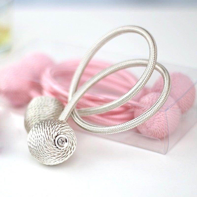 Magnetic Curtain Buckle Holder Tieback Window Accessories Curtain Decorative Curtain Tiebacks Magnetic Curtain Tiebacks European Style Decorative Curtain Drape Tie With Strong Magnetic For Home And Office Decoration