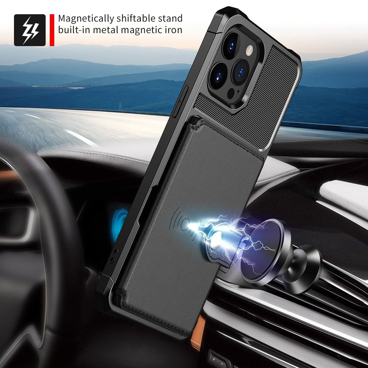 Magnetic Wallet Leather Case For iPhone 14 13 12 11 Pro Max XS Phone Cases Stand X Anti drop Cards Soft Cover Functional Case Compatible with iPhone