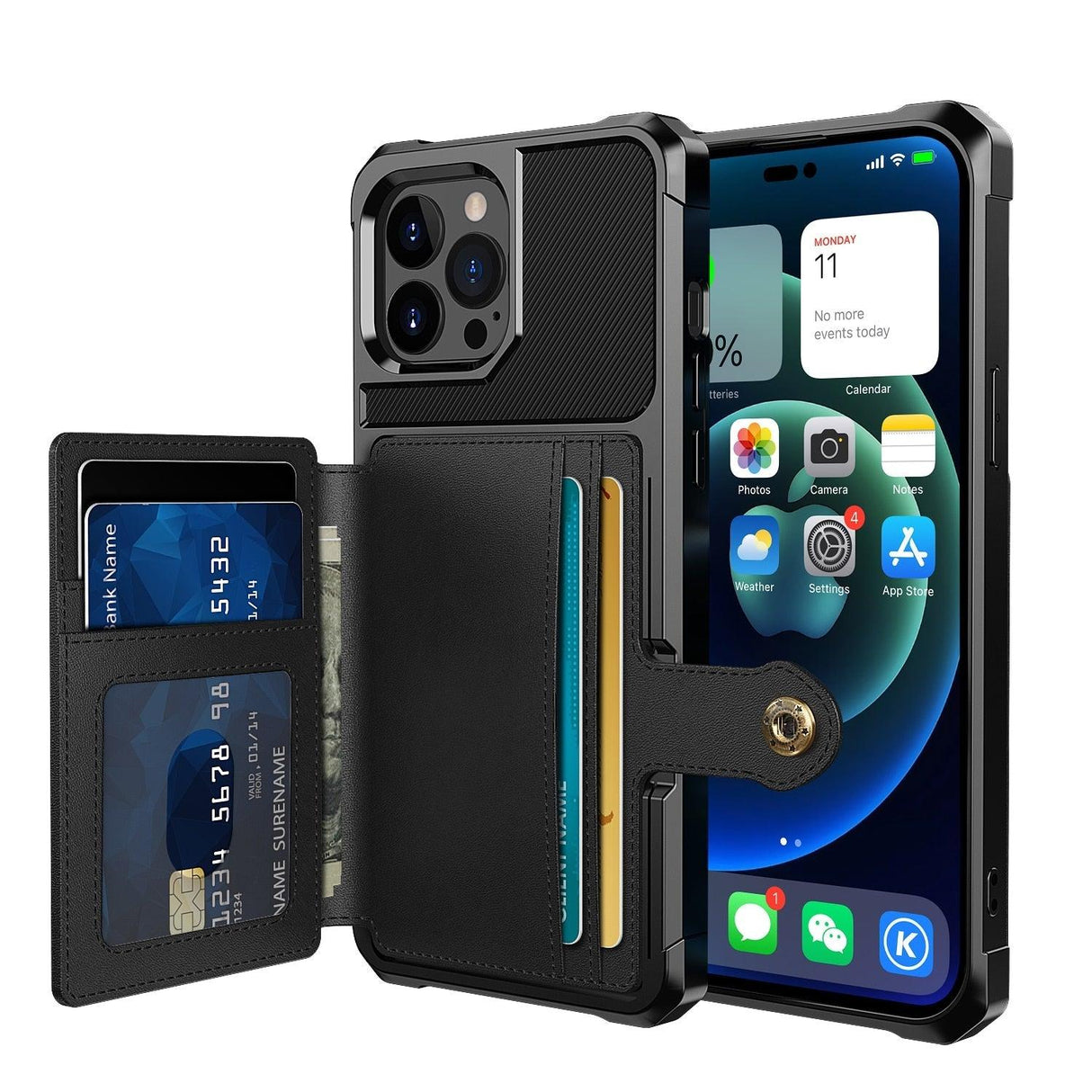 Magnetic Wallet Leather Case For iPhone 14 13 12 11 Pro Max XS Phone Cases Stand X Anti drop Cards Soft Cover Functional Case Compatible with iPhone