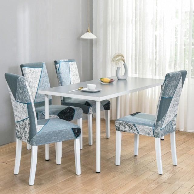 Marble Printed Stretch Chair Cover For Dining Room Office Banquet Chair Protector Elastic Material Armchair Cover Chair Cover Chair Slipcover Marble Background Texture Parson Chair