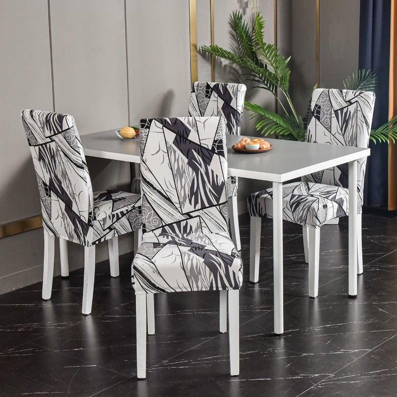 Marble Printed Stretch Chair Cover For Dining Room Office Banquet Chair Protector Elastic Material Armchair Cover Chair Cover Chair Slipcover Marble Background Texture Parson Chair