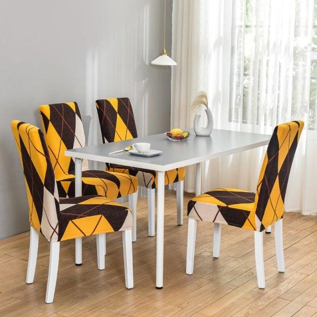 Marble Printed Stretch Chair Cover For Dining Room Office Banquet Chair Protector Elastic Material Armchair Cover Chair Cover Chair Slipcover Marble Background Texture Parson Chair