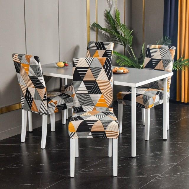 Marble Printed Stretch Chair Cover For Dining Room Office Banquet Chair Protector Elastic Material Armchair Cover Chair Cover Chair Slipcover Marble Background Texture Parson Chair