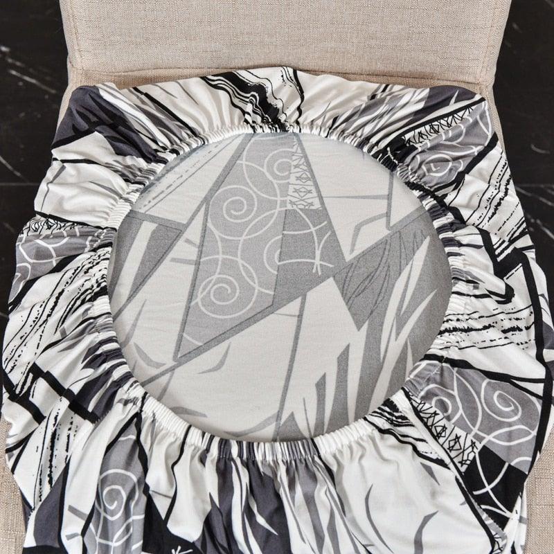 Marble Printed Stretch Chair Cover For Dining Room Office Banquet Chair Protector Elastic Material Armchair Cover Chair Cover Chair Slipcover Marble Background Texture Parson Chair