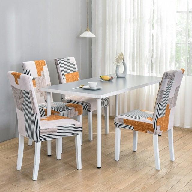 Marble Printed Stretch Chair Cover For Dining Room Office Banquet Chair Protector Elastic Material Armchair Cover Chair Cover Chair Slipcover Marble Background Texture Parson Chair