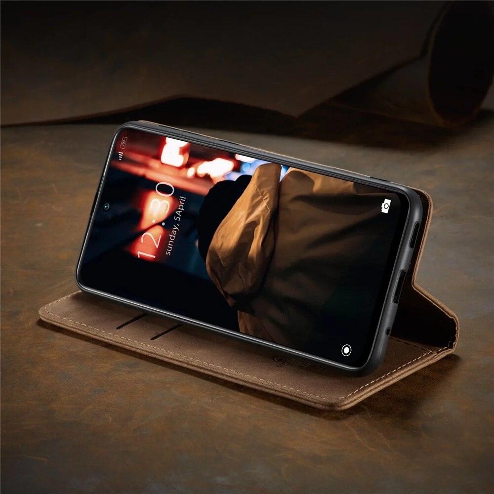 Matte Leather Case for Xiaomi Mi 9T CC9 10T 11T 12T Pro Lite 5G Redmi Note 8 9s 10 11 11S Pro Wallet Flip Cover Poco F3 M3 Pro Women with Card Holder Kickstand Magnetic Leather Flip Case