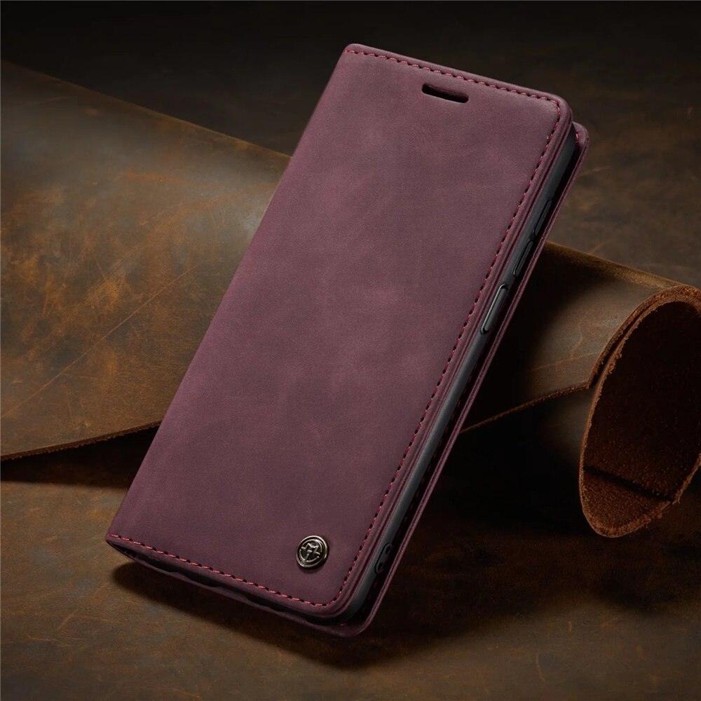 Matte Leather Case for Xiaomi Mi 9T CC9 10T 11T 12T Pro Lite 5G Redmi Note 8 9s 10 11 11S Pro Wallet Flip Cover Poco F3 M3 Pro Women with Card Holder Kickstand Magnetic Leather Flip Case