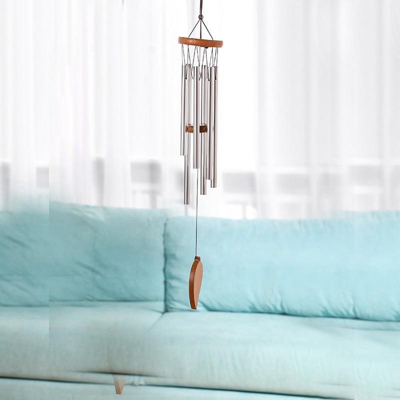 Memorial Wind Chimes for Outside Deep Tone Antique Outdoor Sympathy Wind-Chime Resonant 6 Tubes Wind Chime Bells Wind Hanging Living Elegant Chime Home Decor Gift Car Outdoor Yard Garden Metal Wind Music