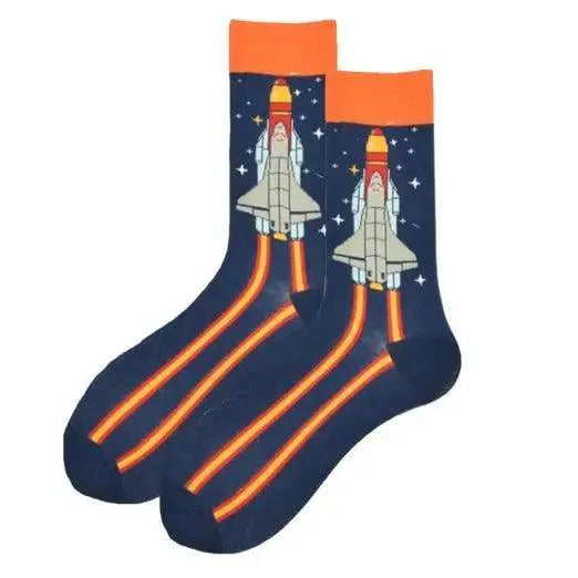 Men Cotton Socks Gradient Color Summer Style Long Wedding Sock Men Knee High Business Socks Man Socks Men's Ladies Novelty Bright Colorful Patterned Cotton Socks