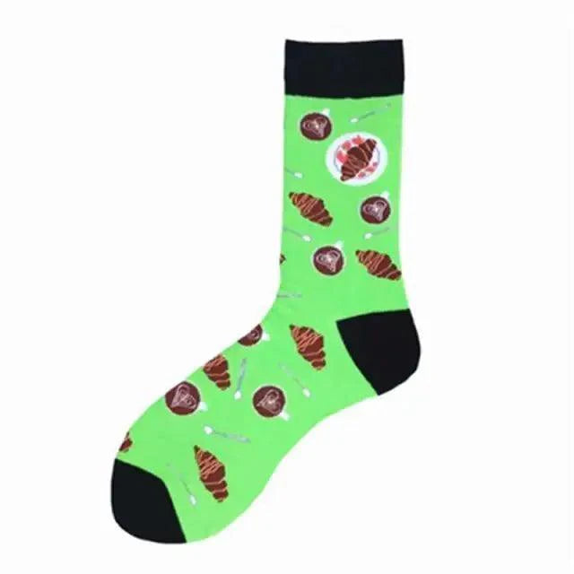 Men Cotton Socks Gradient Color Summer Style Long Wedding Sock Men Knee High Business Socks Man Socks Men's Ladies Novelty Bright Colorful Patterned Cotton Socks