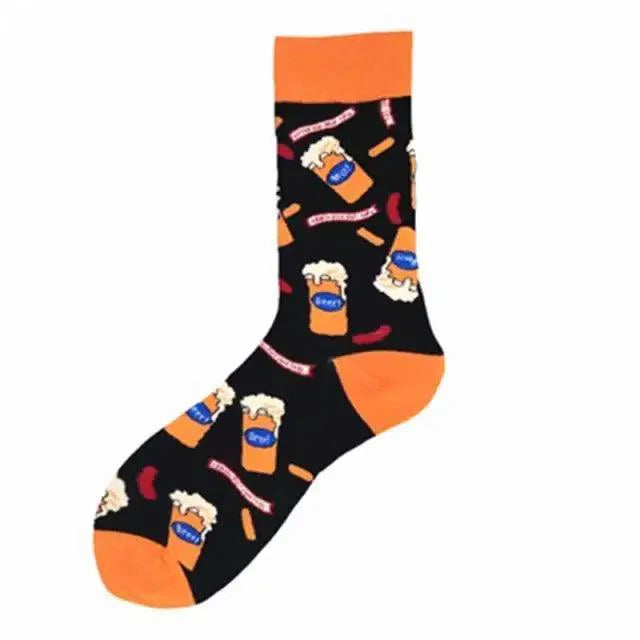 Men Cotton Socks Gradient Color Summer Style Long Wedding Sock Men Knee High Business Socks Man Socks Men's Ladies Novelty Bright Colorful Patterned Cotton Socks