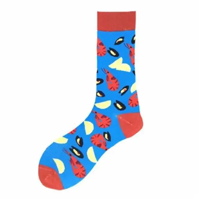 Men Cotton Socks Gradient Color Summer Style Long Wedding Sock Men Knee High Business Socks Man Socks Men's Ladies Novelty Bright Colorful Patterned Cotton Socks