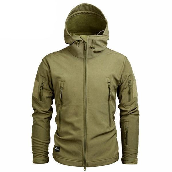 Men Green Autumn Camouflage Jacket Men's Lightweight Water-Resistant Jacket Tactical Clothing Male Camouflage Windbreaker Breathable Outdoor Snow Jacket