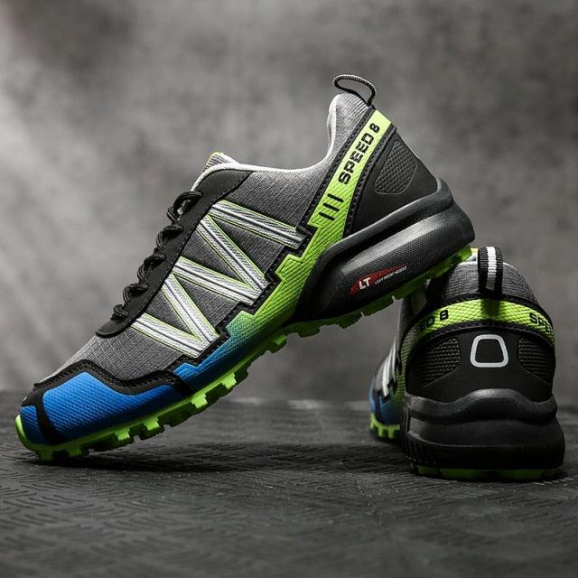 Men Running Sneakers Outdoor Breathable Anti-Skid Wear Resistant Lace-Up Sneakers Male Jogging Training Travel Sport Athletic Sneakers Support Gym Tranning Non Slip Lightweight Sneaker