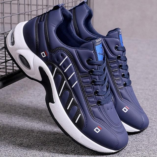 Men's Leather Autumn Shoes Casual Sneakers Tennis Fashion White Trainers Sneakers Casual Leather Fashion Sneakers Breathable Sports Running Sneakers
