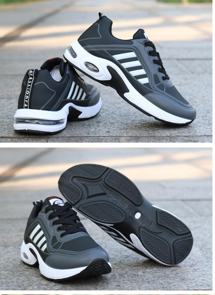 Men's Leather Autumn Shoes Casual Sneakers Tennis Fashion White Trainers Sneakers Casual Leather Fashion Sneakers Breathable Sports Running Sneakers