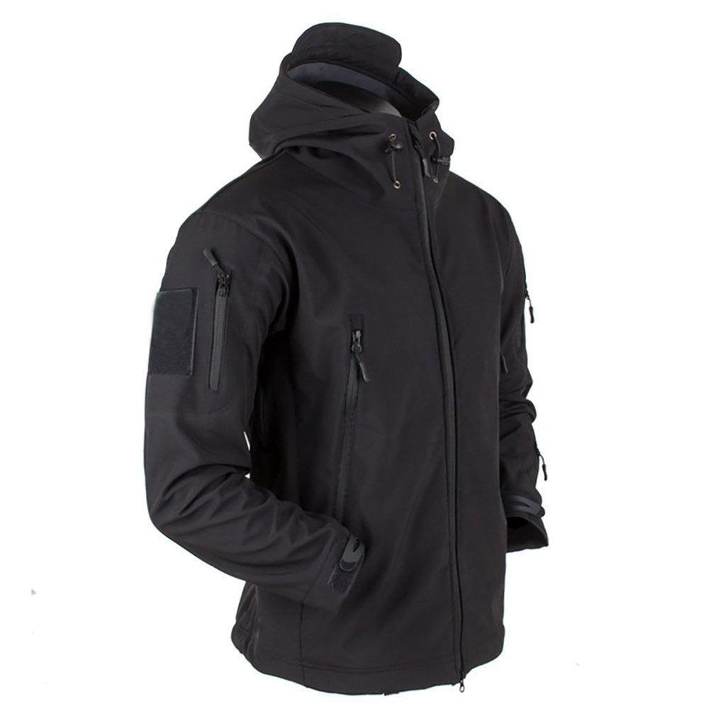 Men's Outdoor Soft Fleece Jacket Men's And Women's Jacket Unique Jackets For Men Windproof Waterproof Breathable Jacket Thermal Hooded Tactical Jacket Outdoor Camouflage Fleece Hooded Coat