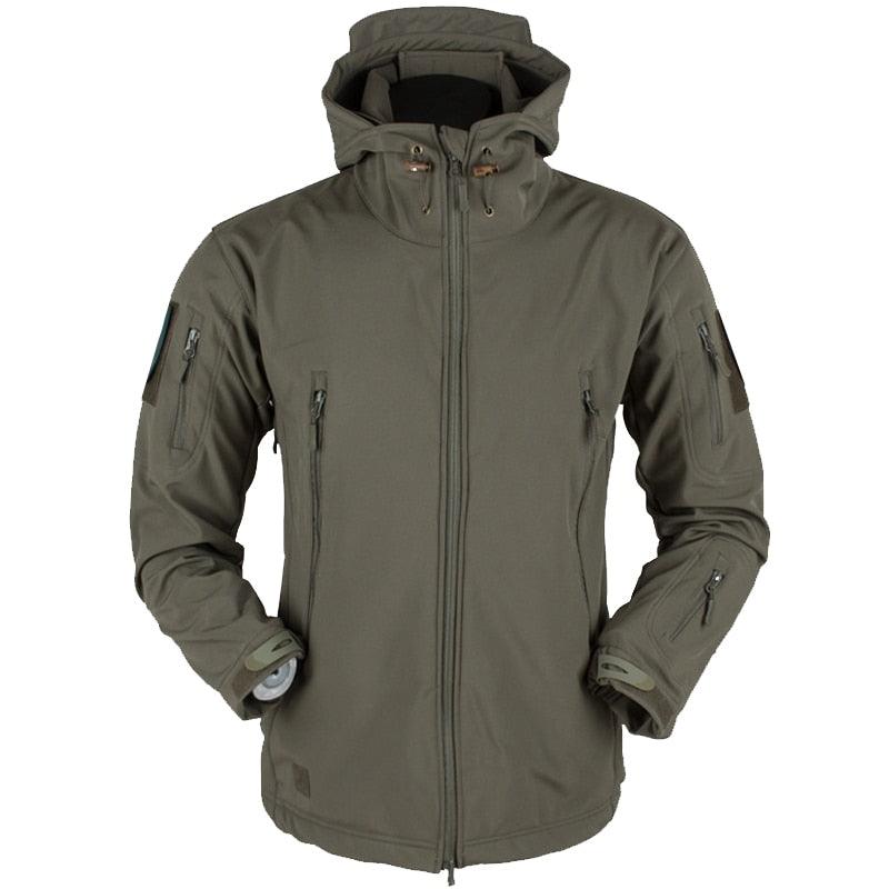 Men's Outdoor Soft Fleece Jacket Men's And Women's Jacket Unique Jackets For Men Windproof Waterproof Breathable Jacket Thermal Hooded Tactical Jacket Outdoor Camouflage Fleece Hooded Coat