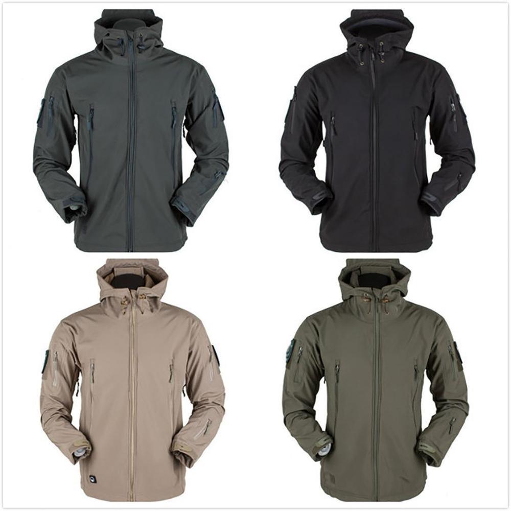 Men's Outdoor Soft Fleece Jacket Men's And Women's Jacket Unique Jackets For Men Windproof Waterproof Breathable Jacket Thermal Hooded Tactical Jacket Outdoor Camouflage Fleece Hooded Coat