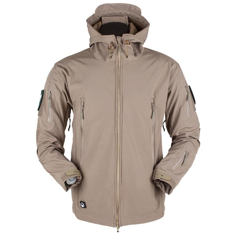 Men's Outdoor Soft Fleece Jacket Men's And Women's Jacket Unique Jackets For Men Windproof Waterproof Breathable Jacket Thermal Hooded Tactical Jacket Outdoor Camouflage Fleece Hooded Coat