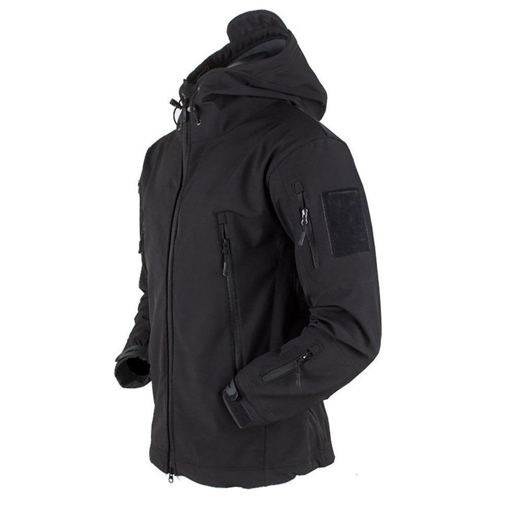 Men's Outdoor Soft Fleece Jacket Men's And Women's Jacket Unique Jackets For Men Windproof Waterproof Breathable Jacket Thermal Hooded Tactical Jacket Outdoor Camouflage Fleece Hooded Coat