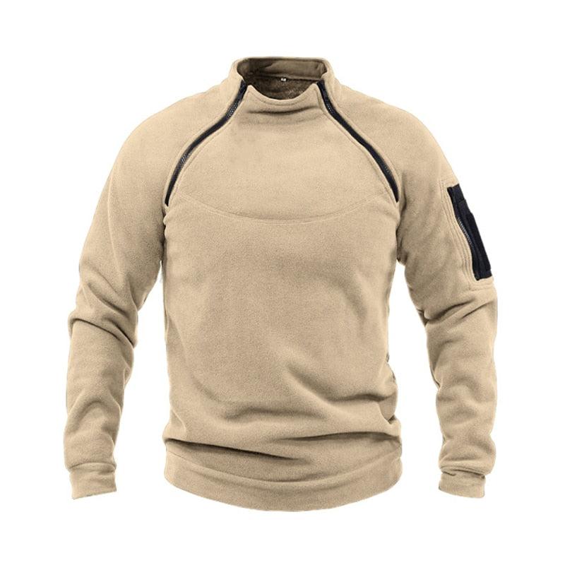 Men Unique Winter Fleece Jacket Lightweight Casual Tactical Outdoor Soft Jacket Men Spring Warm Military Jacket Man Adventure Sport Clothes Windproof Stylish Jackets