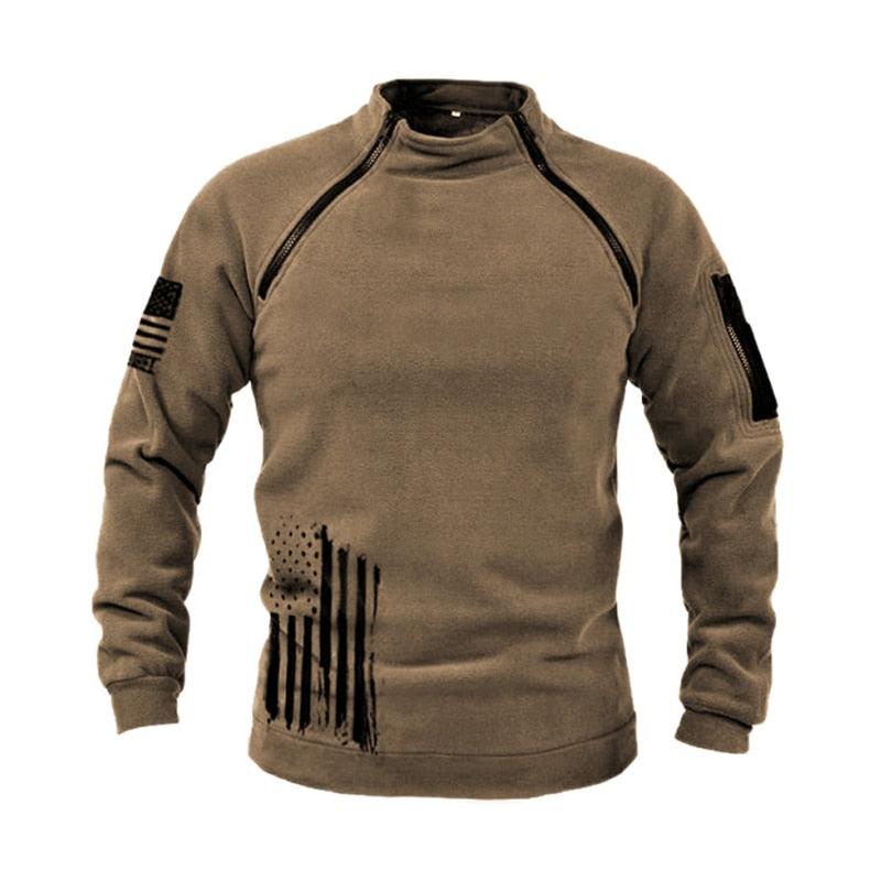 Men Unique Winter Fleece Jacket Lightweight Casual Tactical Outdoor Soft Jacket Men Spring Warm Military Jacket Man Adventure Sport Clothes Windproof Stylish Jackets