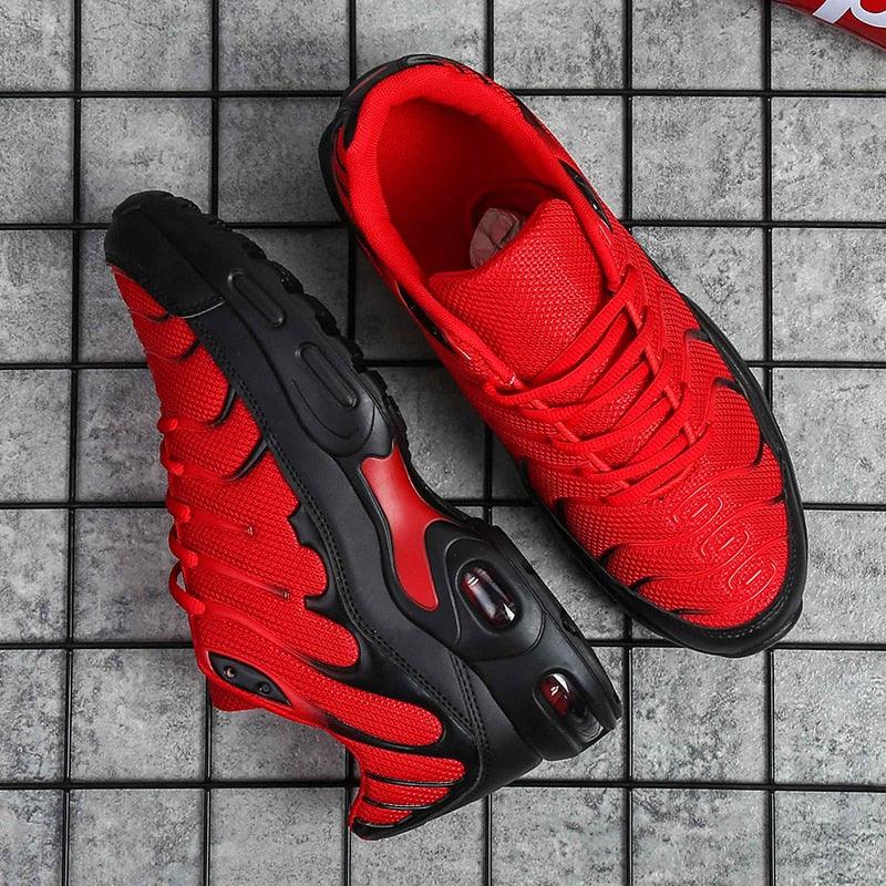 Mens Air Cushion Mesh Breathable Running Shoes Outdoor Sports Athletic Walking Workout Sneakers Fashion Sport Gym Jogging Tennis Fitness Sneaker