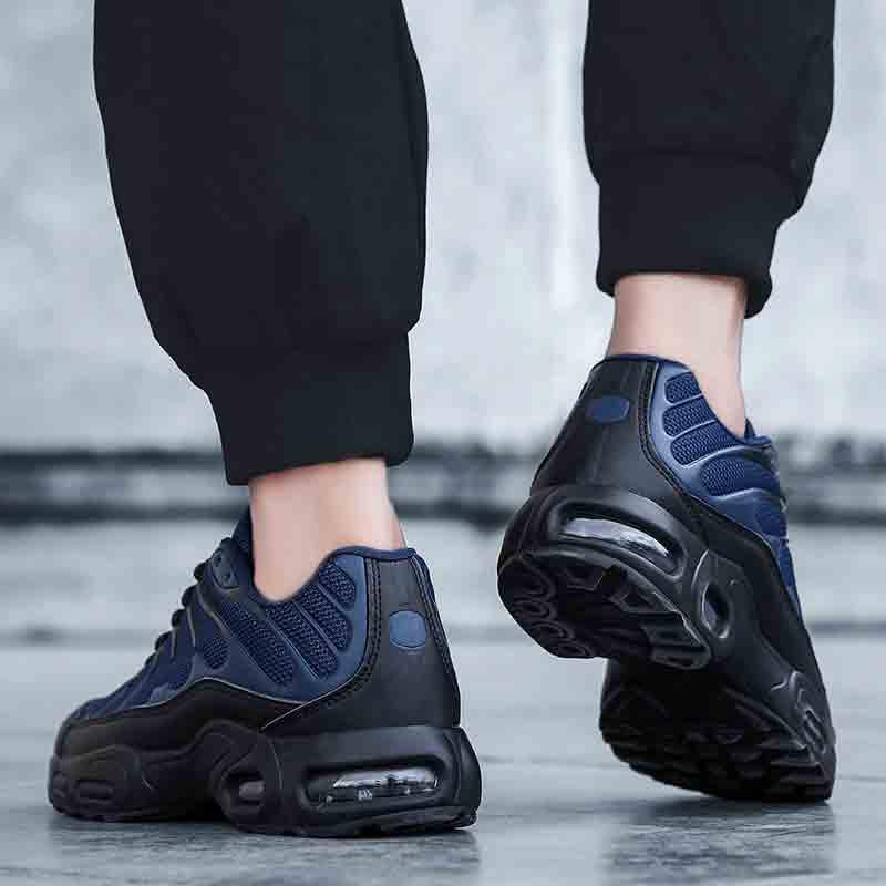 Mens Air Cushion Mesh Breathable Running Shoes Outdoor Sports Athletic Walking Workout Sneakers Fashion Sport Gym Jogging Tennis Fitness Sneaker