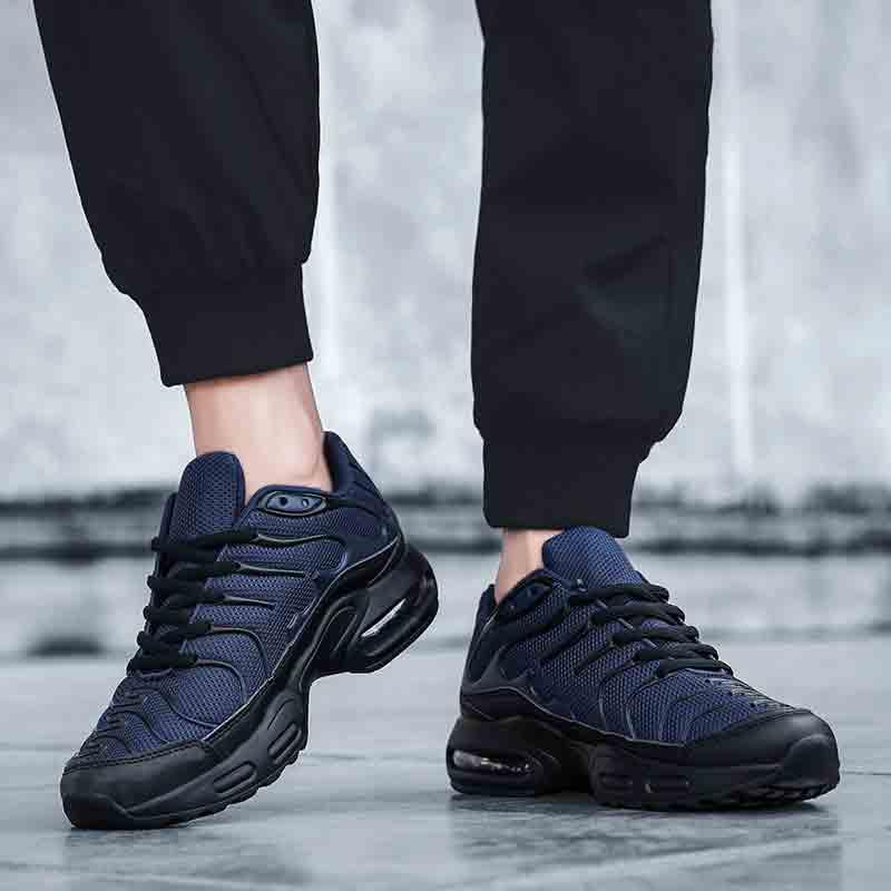 Mens Air Cushion Mesh Breathable Running Shoes Outdoor Sports Athletic Walking Workout Sneakers Fashion Sport Gym Jogging Tennis Fitness Sneaker