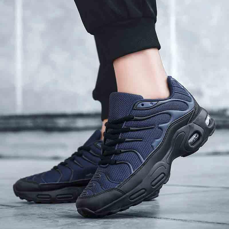 Mens Air Cushion Mesh Breathable Running Shoes Outdoor Sports Athletic Walking Workout Sneakers Fashion Sport Gym Jogging Tennis Fitness Sneaker