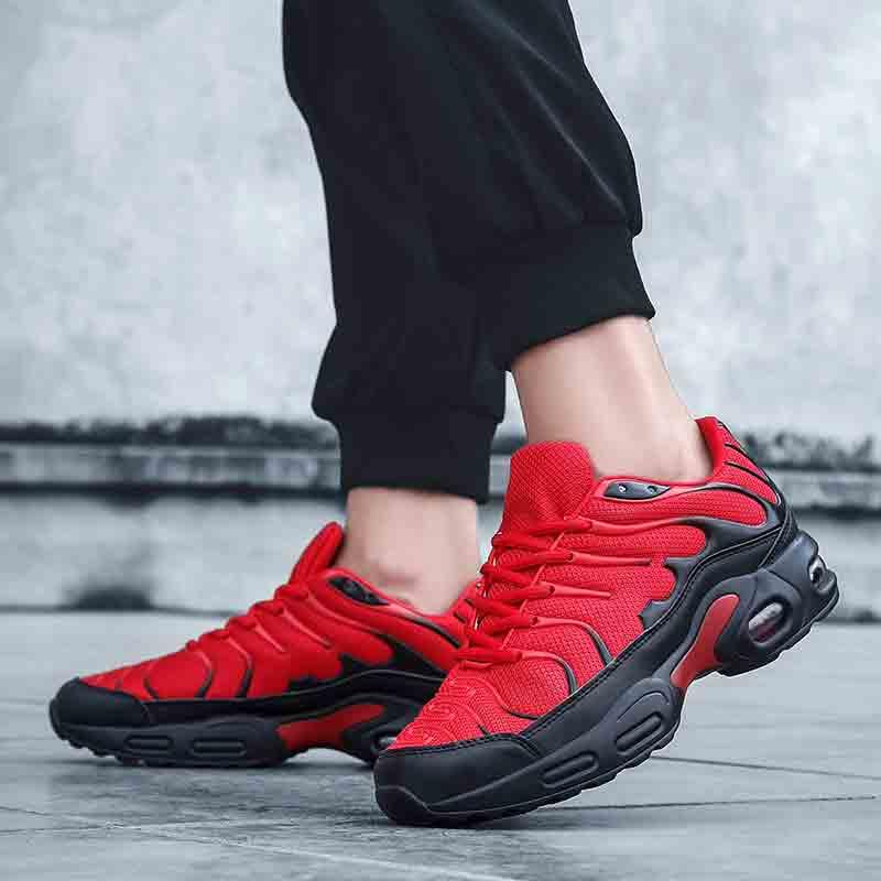 Mens Air Cushion Mesh Breathable Running Shoes Outdoor Sports Athletic Walking Workout Sneakers Fashion Sport Gym Jogging Tennis Fitness Sneaker