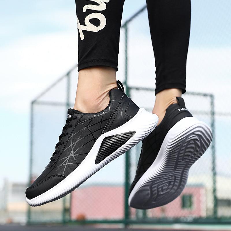 Mens Running Shoes Super Lightweight Walking Jogging Sport Sneakers Breathable Athletic Running Trainers Leather Spring Flats Outdoor Mens Sports High Quality Sneakers