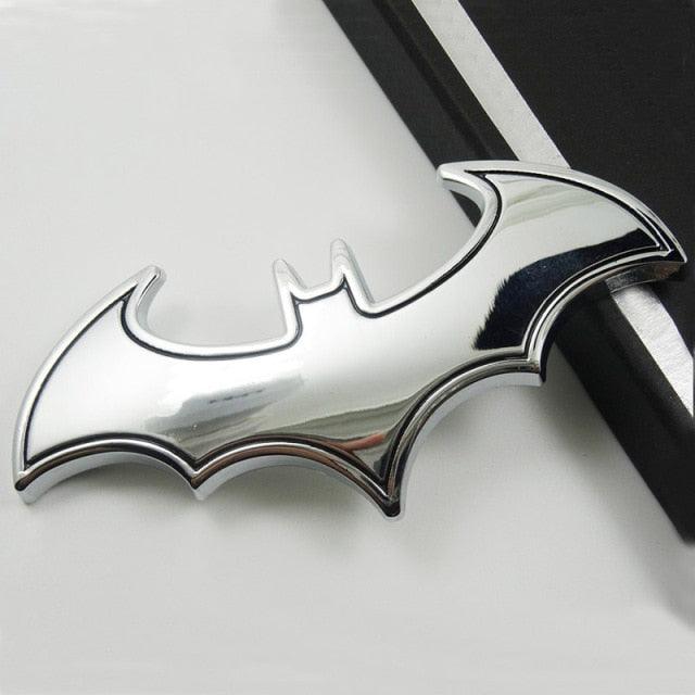 Metal 3D Bat Stickers Fan Emblems Batman 3D Car Badge Auto Car Logo Cartoon Bat Sticker Metal Badge Emblem Tail Decal Motorcycle Car Accessories Metal Bat Car Emblem Logo Stickers Decal Decorations Bat Action Figures Auto Accessories