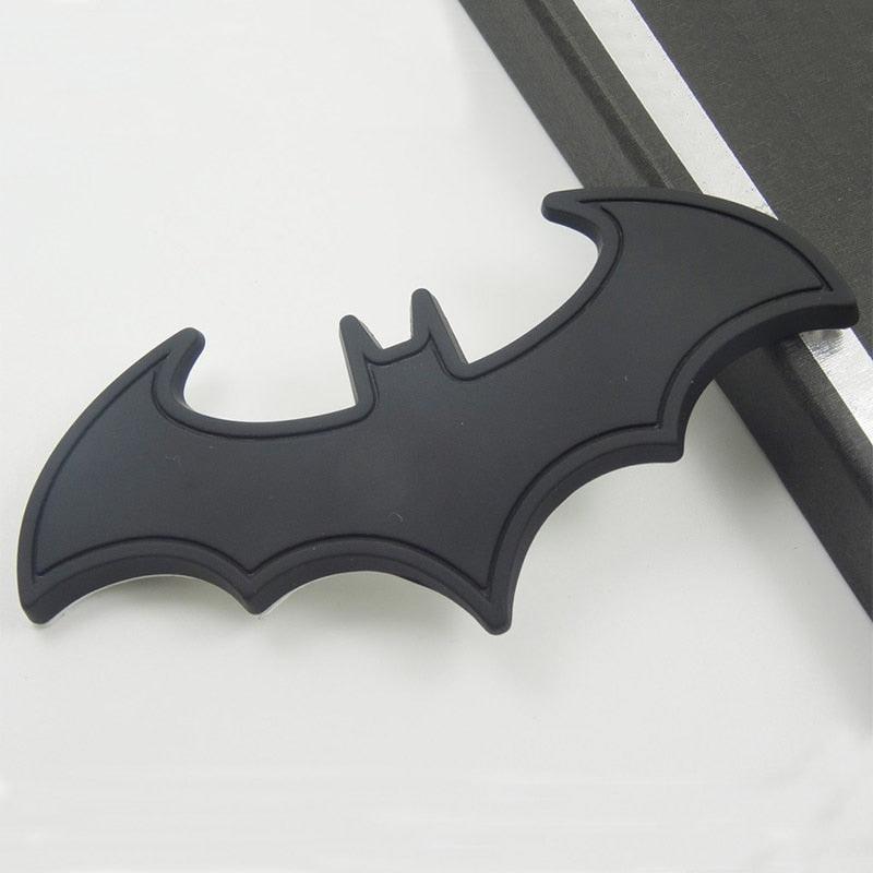 Metal 3D Bat Stickers Fan Emblems Batman 3D Car Badge Auto Car Logo Cartoon Bat Sticker Metal Badge Emblem Tail Decal Motorcycle Car Accessories Metal Bat Car Emblem Logo Stickers Decal Decorations Bat Action Figures Auto Accessories