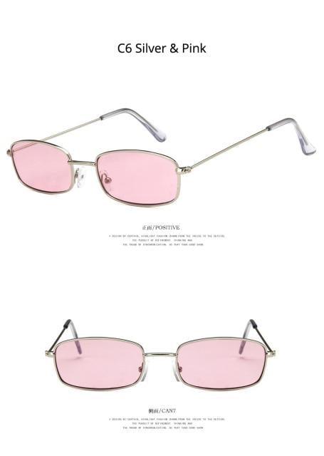 Metal Frame New Square Shape Sunglasses For Women & Men New Decent & Elegant Lens Mirror New Popular Shades For Ladies Sun Glasses