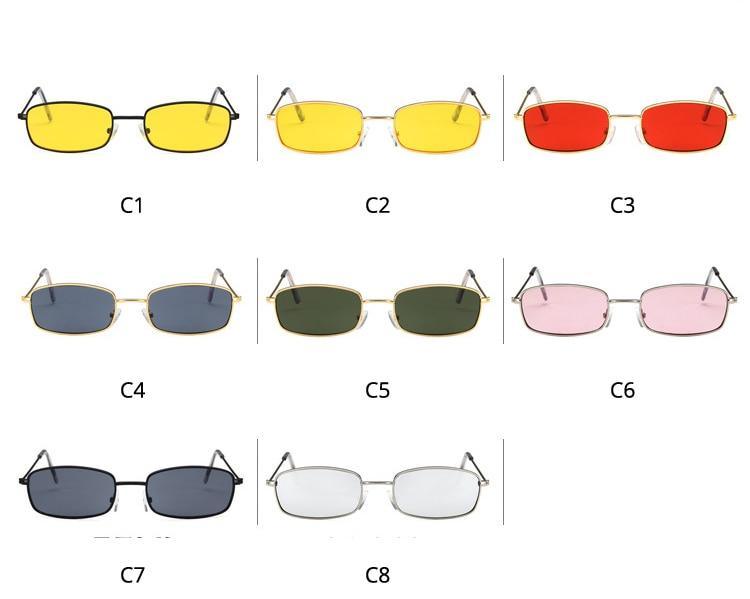 Metal Frame New Square Shape Sunglasses For Women & Men New Decent & Elegant Lens Mirror New Popular Shades For Ladies Sun Glasses