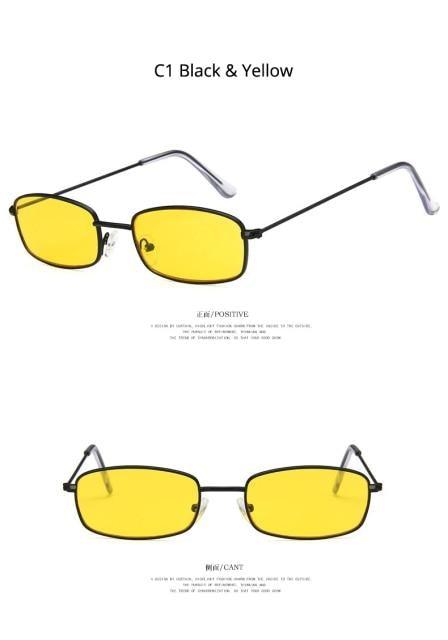 Metal Frame New Square Shape Sunglasses For Women & Men New Decent & Elegant Lens Mirror New Popular Shades For Ladies Sun Glasses