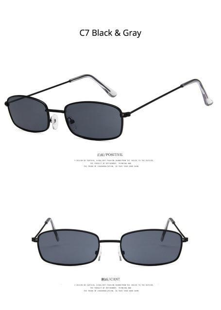 Metal Frame New Square Shape Sunglasses For Women & Men New Decent & Elegant Lens Mirror New Popular Shades For Ladies Sun Glasses