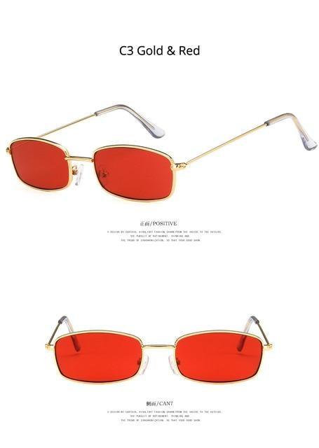 Metal Frame New Square Shape Sunglasses For Women & Men New Decent & Elegant Lens Mirror New Popular Shades For Ladies Sun Glasses