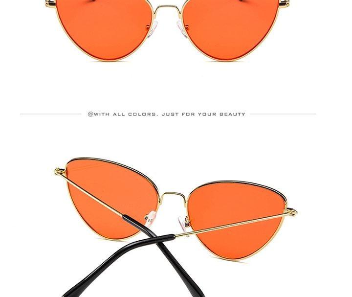 Metal Round Sunglasses Retro Design Sunglasses For Women New Cat Eye Glasses For Women New Popular Eyeglasses For Female Ladies Cat Eye Retro Sunglasses