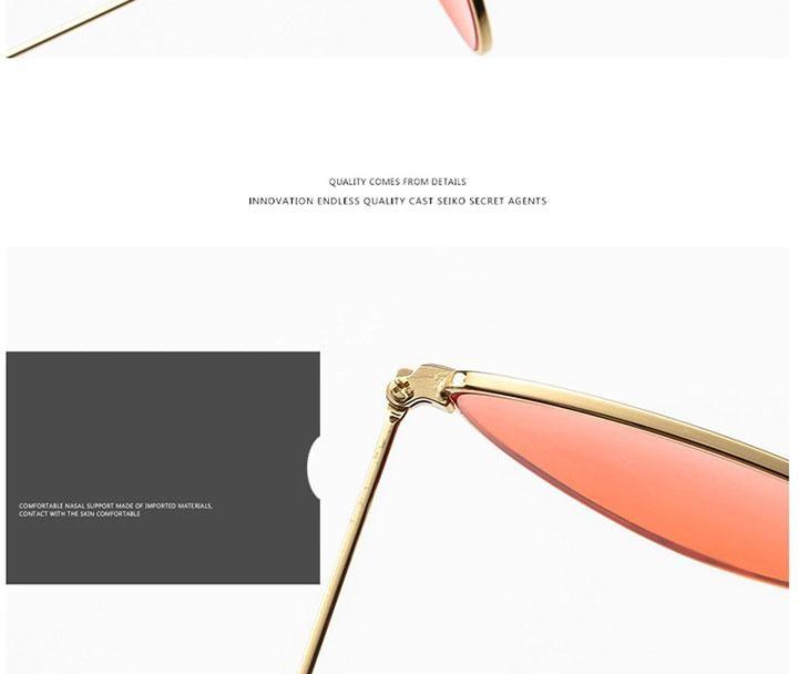 Metal Round Sunglasses Retro Design Sunglasses For Women New Cat Eye Glasses For Women New Popular Eyeglasses For Female Ladies Cat Eye Retro Sunglasses