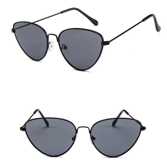 Metal Round Sunglasses Retro Design Sunglasses For Women New Cat Eye Glasses For Women New Popular Eyeglasses For Female Ladies Cat Eye Retro Sunglasses